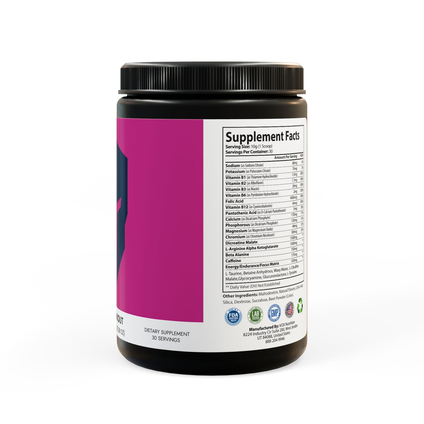 Pre-Workout Supplement, Watermelon (300g, 10.58oz)