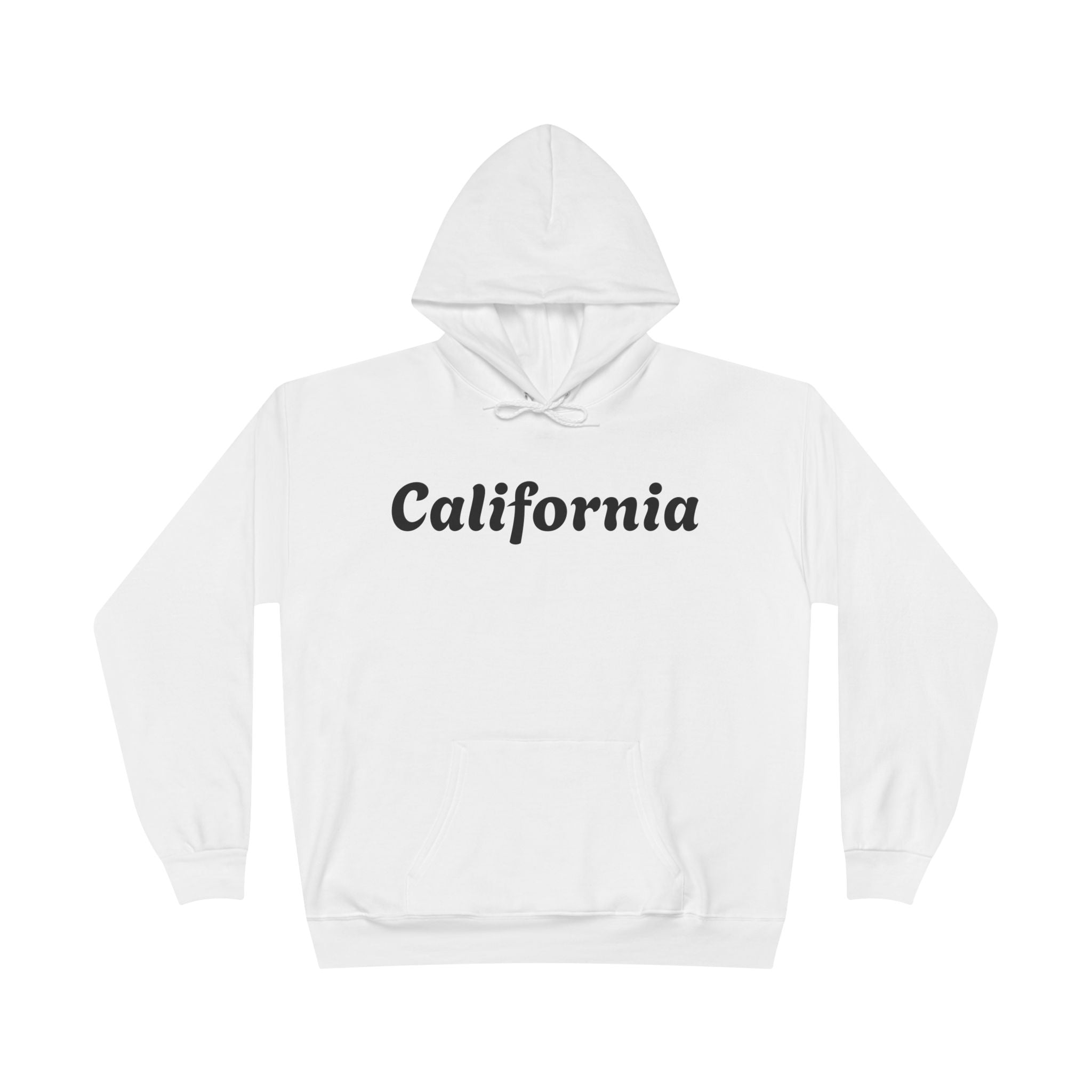California Script Hoodie — Minimal Coastal Pullover