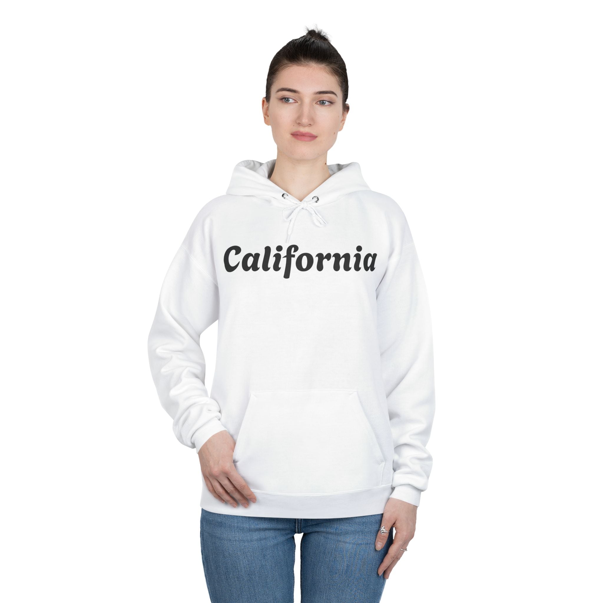 California Script Hoodie — Minimal Coastal Pullover