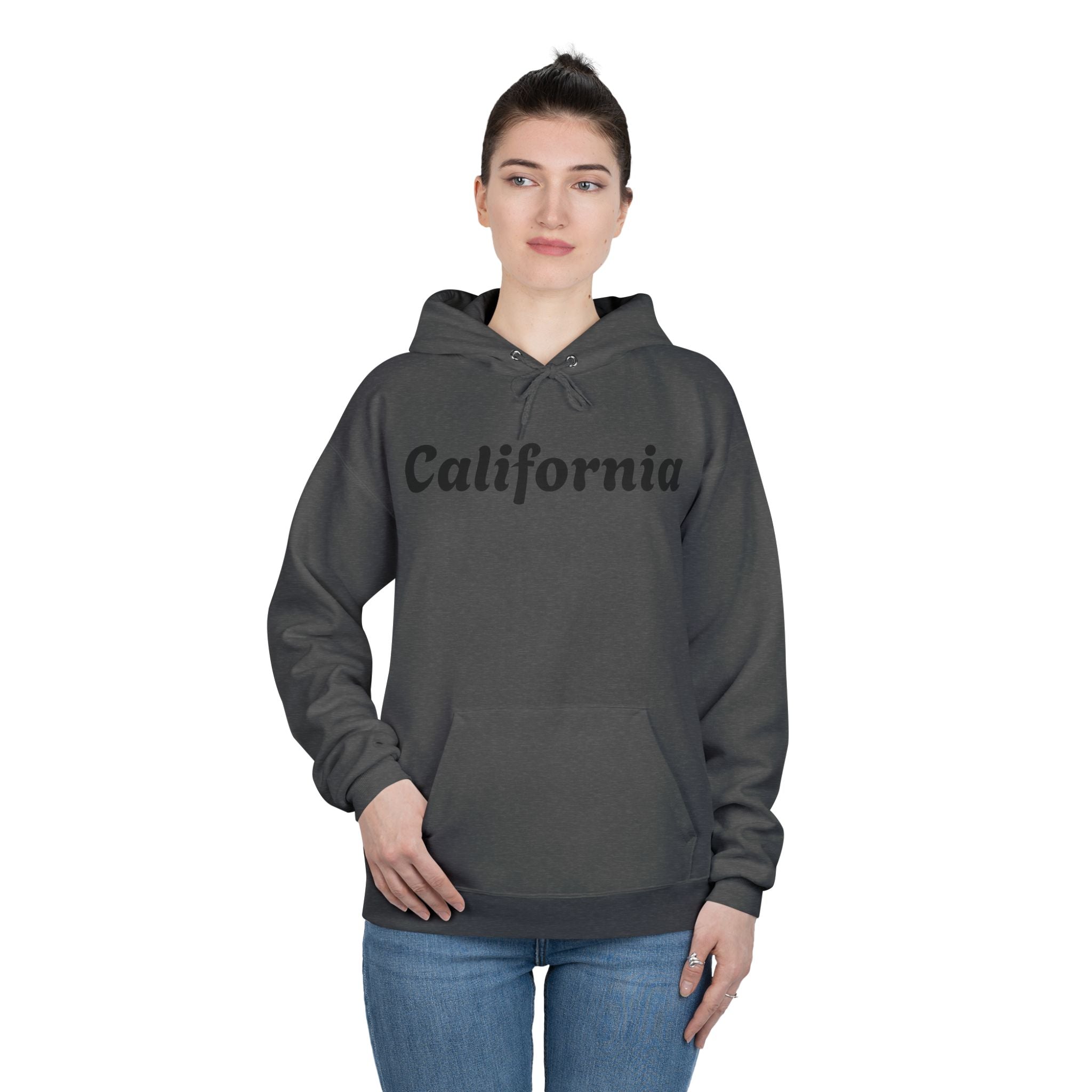 California Script Hoodie — Minimal Coastal Pullover