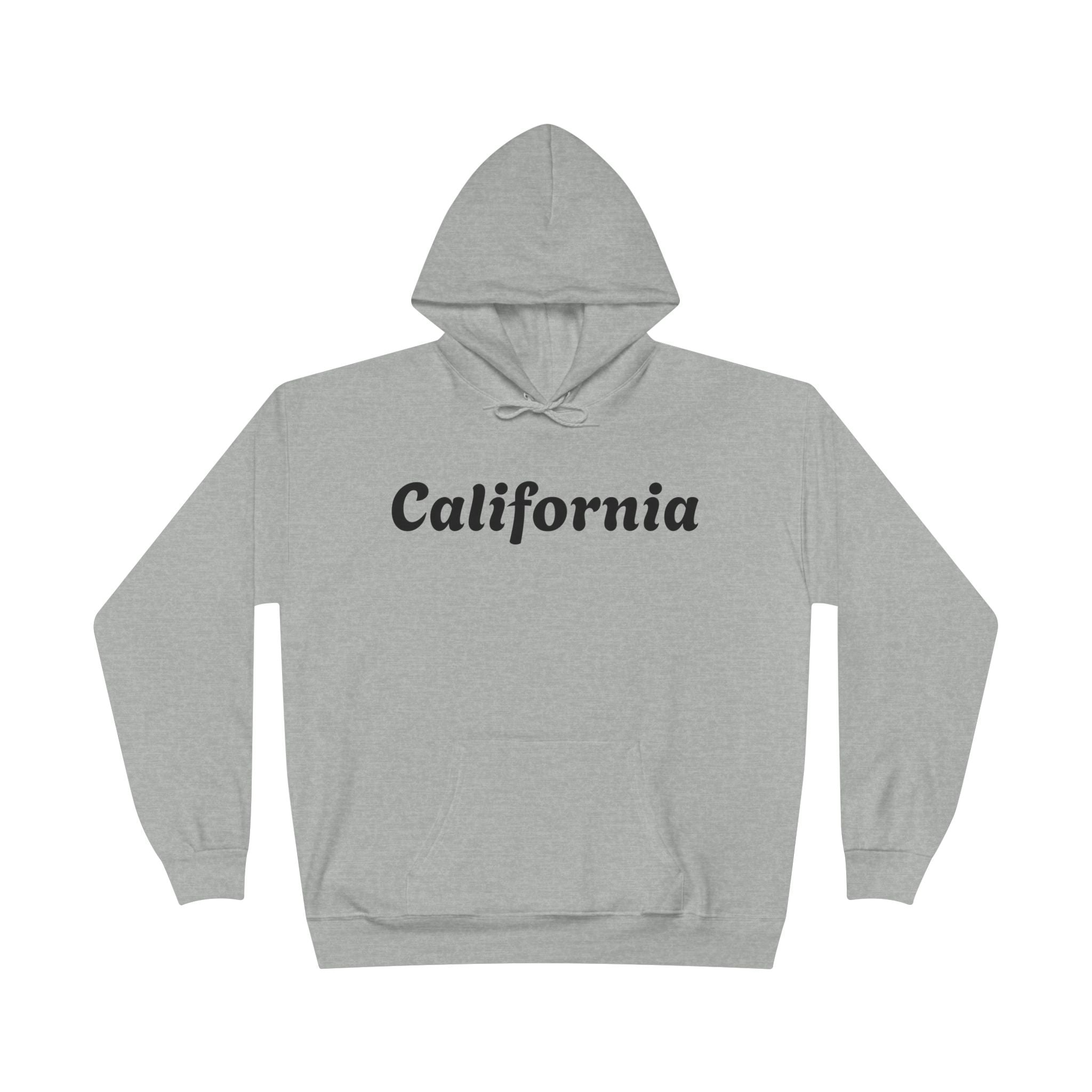 California Script Hoodie — Minimal Coastal Pullover