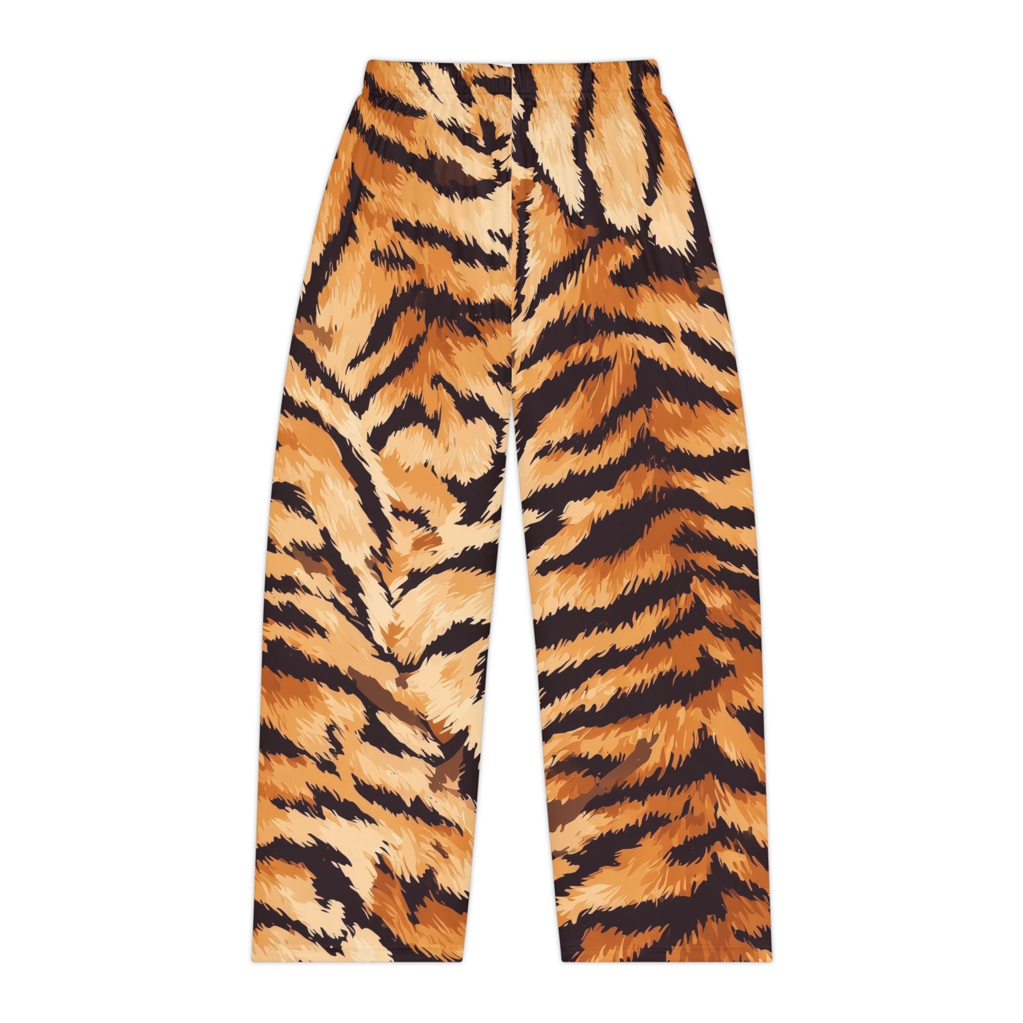 Tiger Print Women's Pajama Pants — Cozy Animal-Print Lounge Trousers