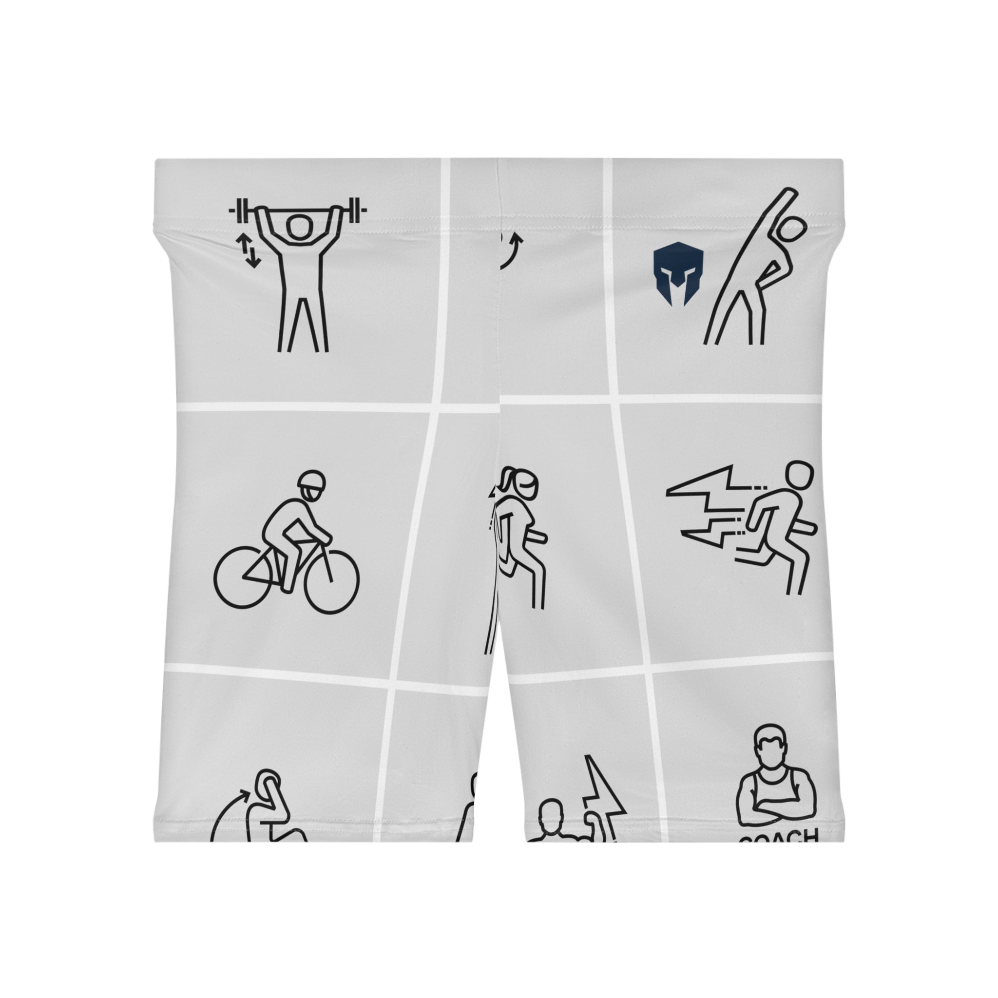 Fitness Icon Women's Biker Shorts — Athletic Workout Cycling Yoga Activewear