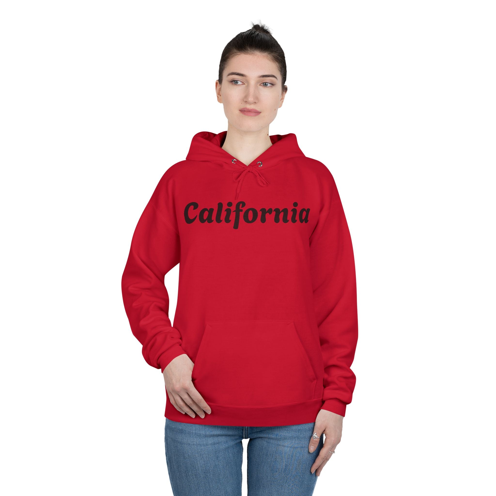 California Script Hoodie — Minimal Coastal Pullover
