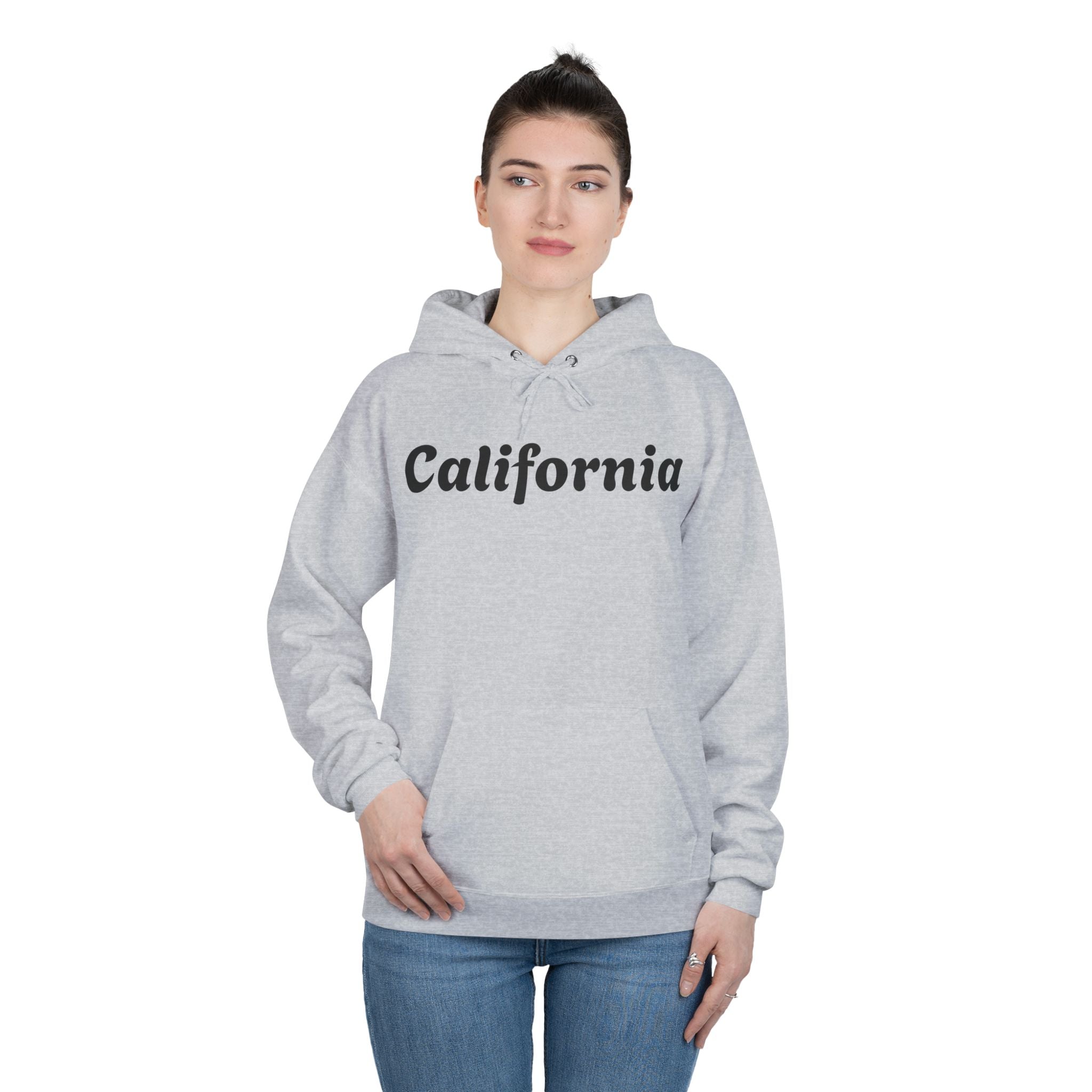 California Script Hoodie — Minimal Coastal Pullover