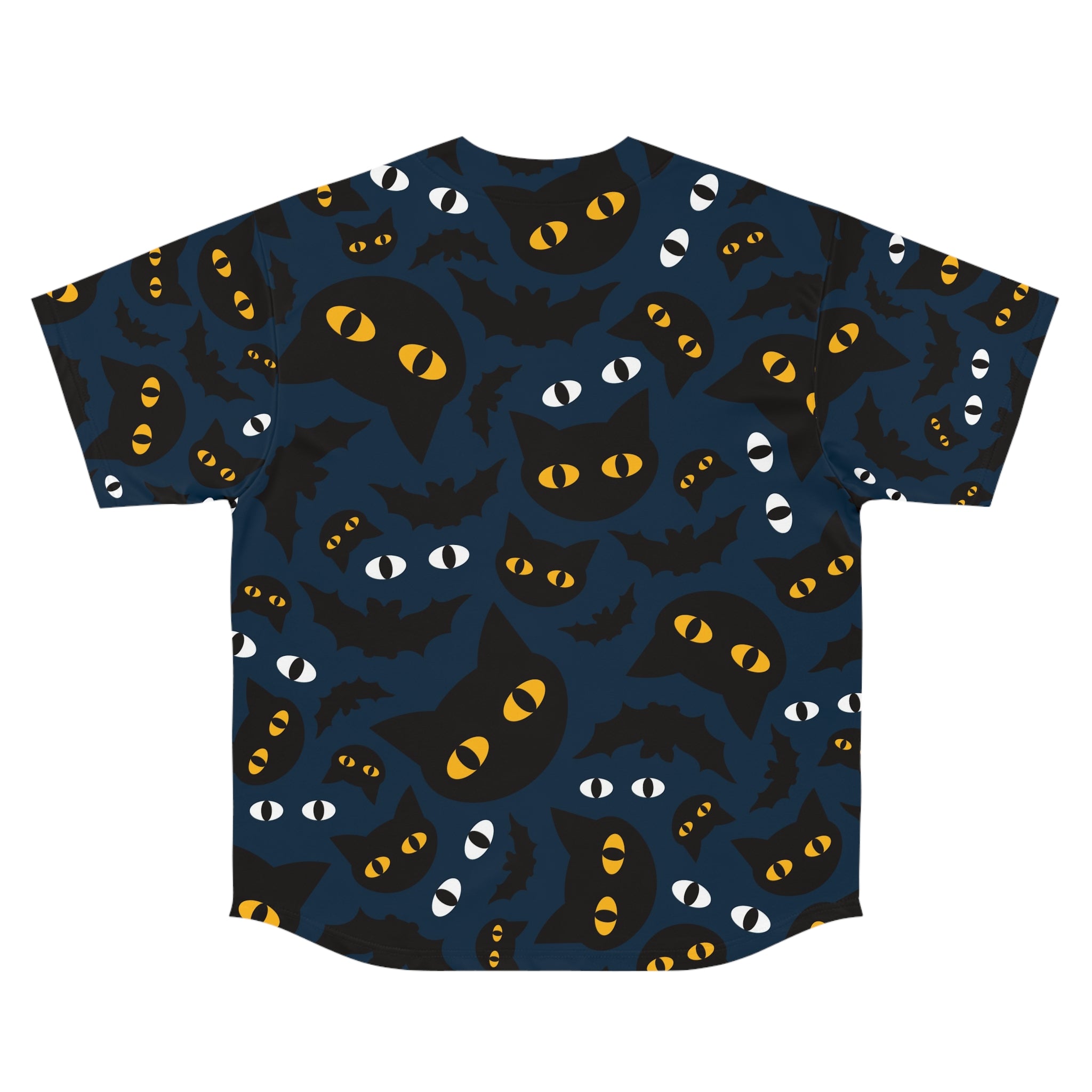 Halloween Bat Eyes Baseball Jersey