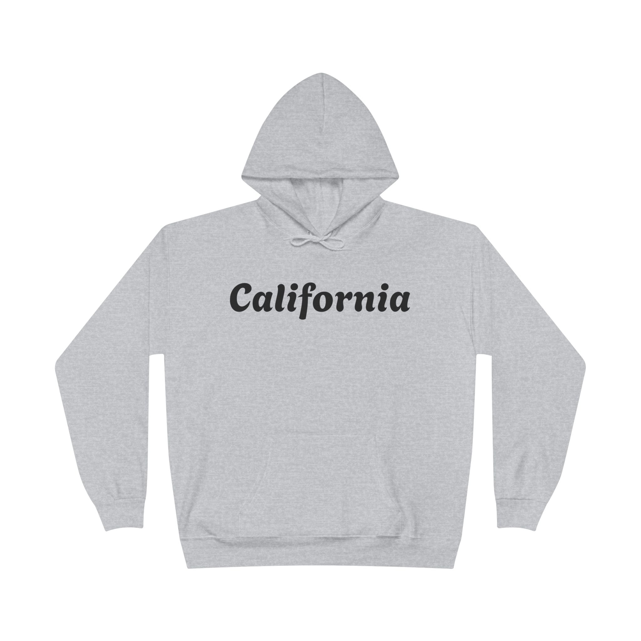 California Script Hoodie — Minimal Coastal Pullover