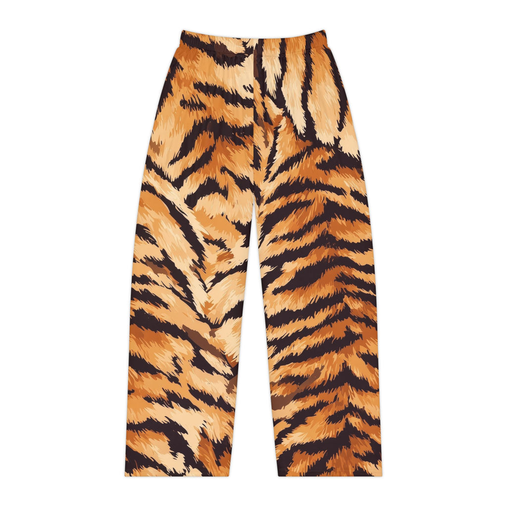 Tiger Print Women's Pajama Pants — Cozy Animal-Print Lounge Trousers