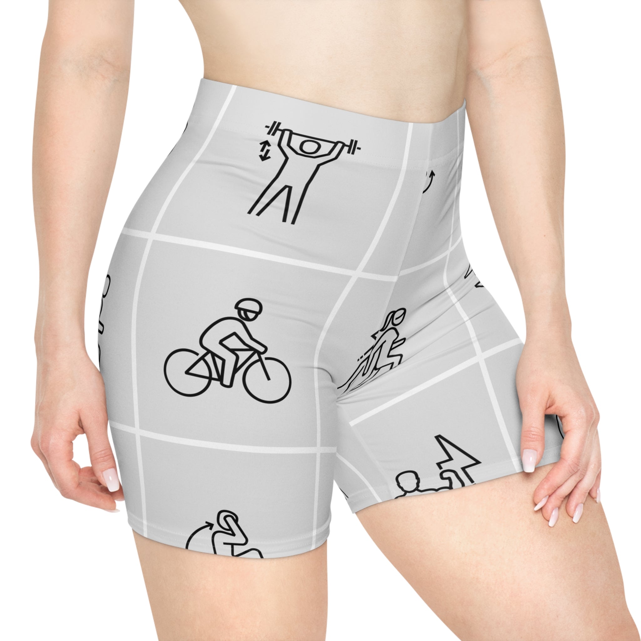 Fitness Icon Women's Biker Shorts — Athletic Workout Cycling Yoga Activewear