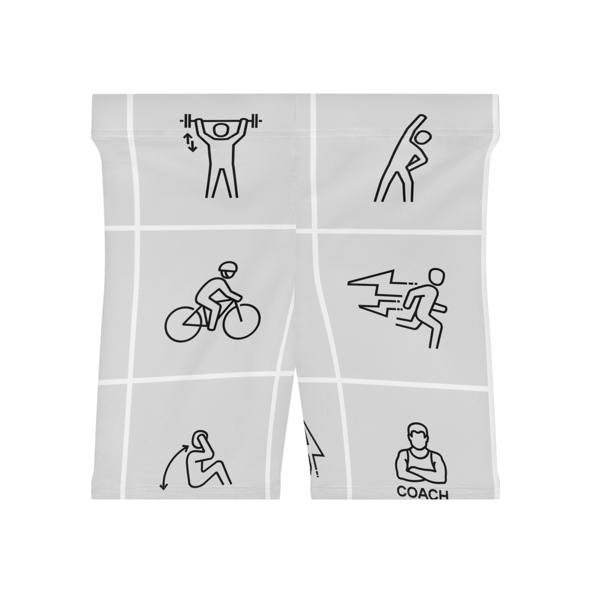 Fitness Icon Women's Biker Shorts — Athletic Workout Cycling Yoga Activewear