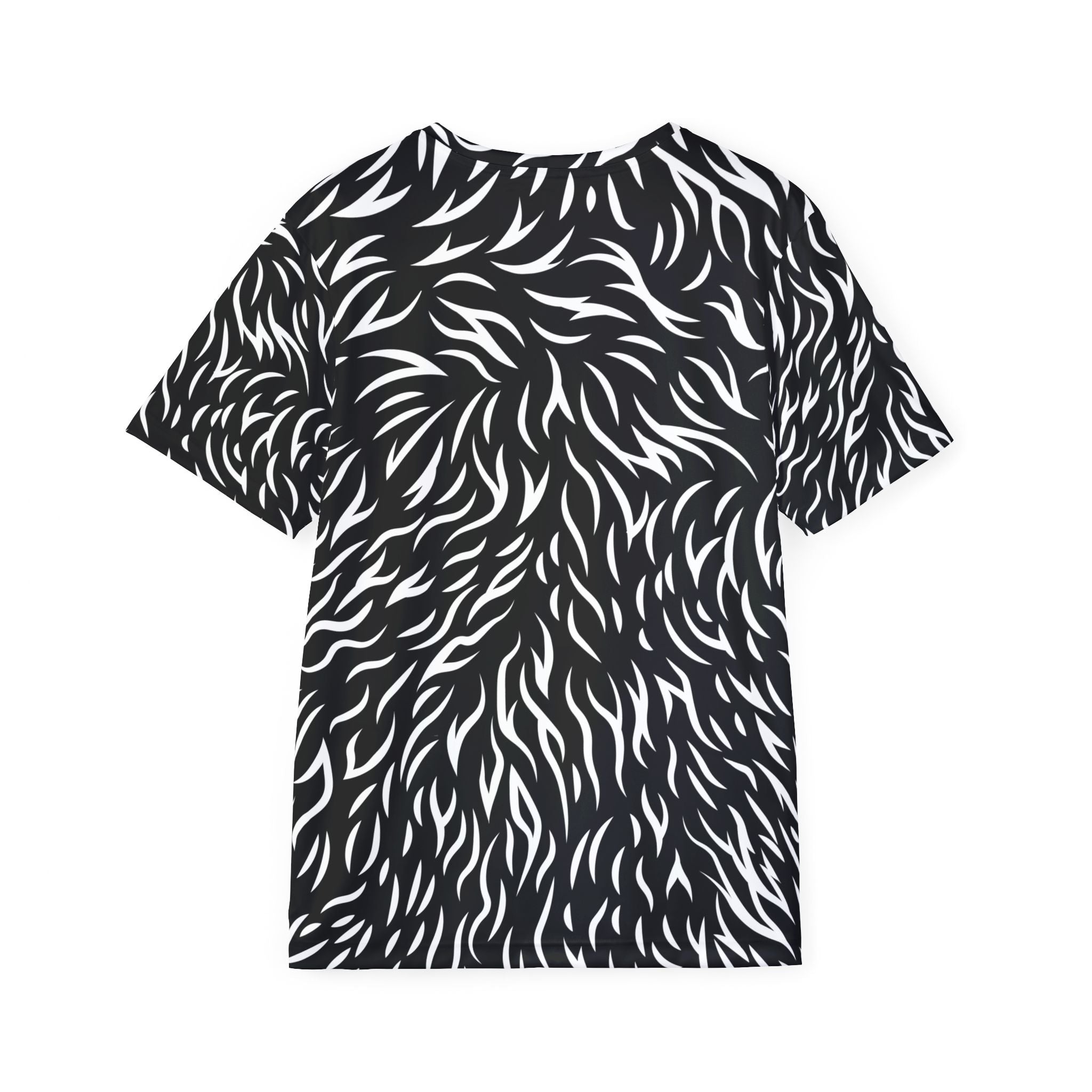 Men's All-Over Print Leopard Sports Jersey — Gradient Purple Blue Red Athletic Tee