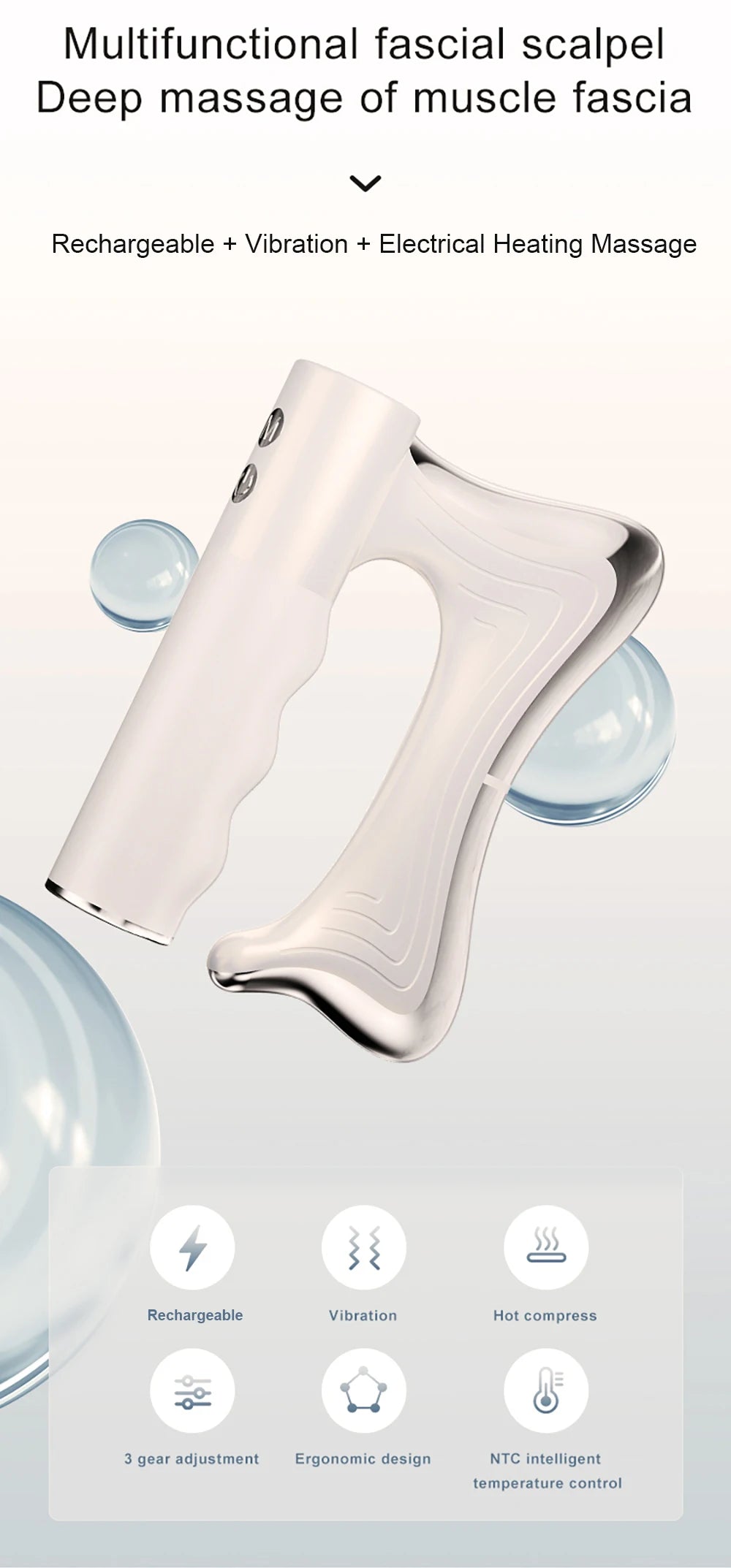 Electric Heating Fascia Knife Massager