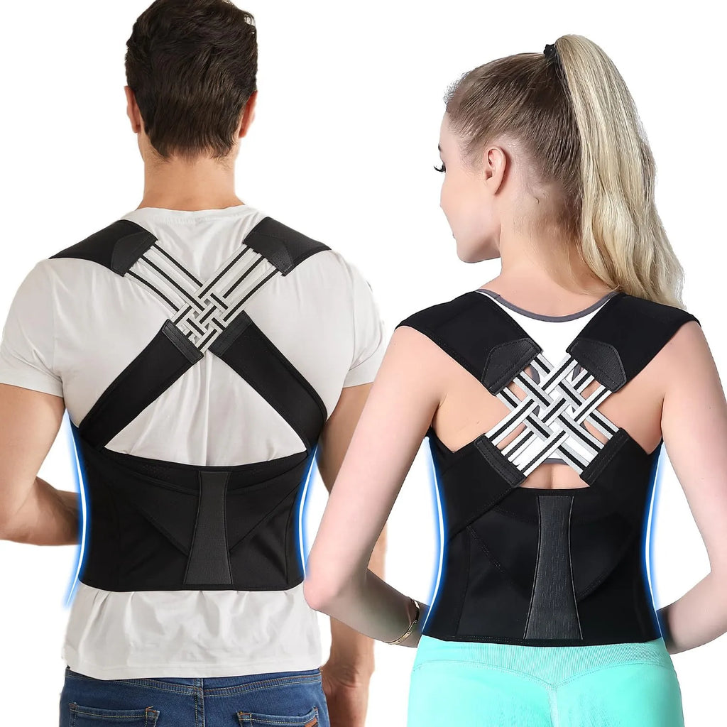 Adjustable Back Brace & Posture Corrector for Men and Women