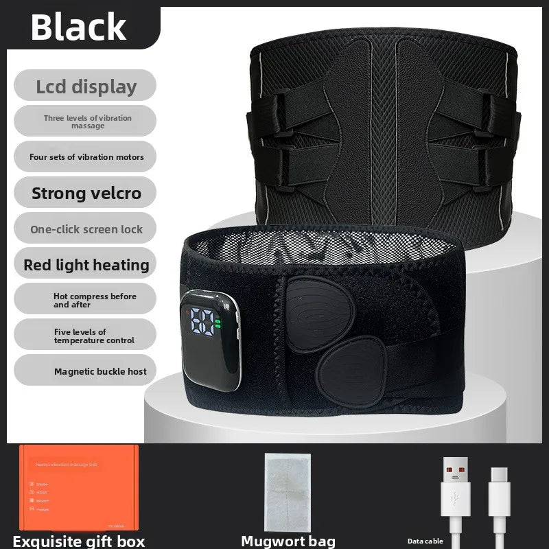 Heated Waist Belt with Infrared, Vibration & Hot Compress Therapy
