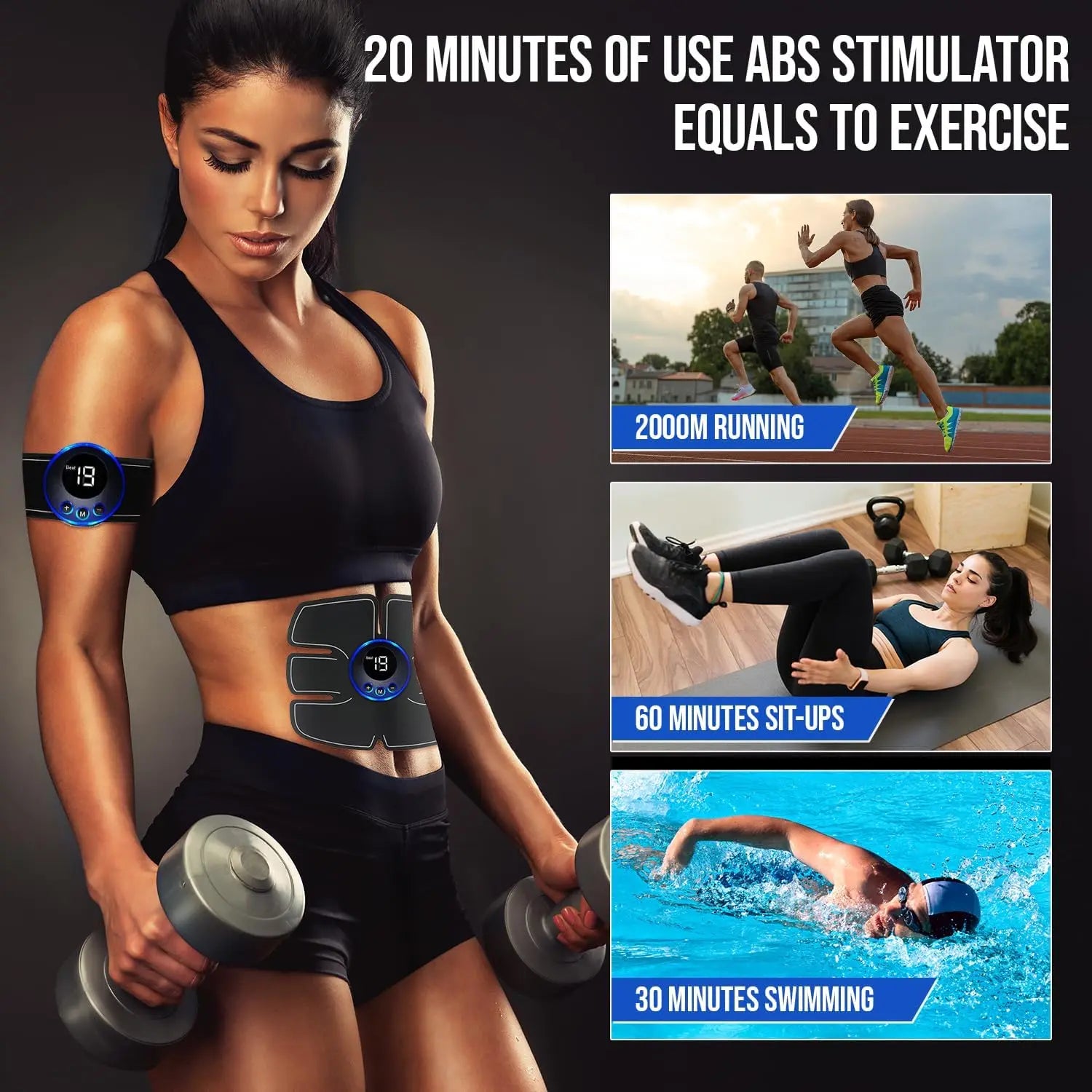 Electric EMS Muscle Stimulator for Whole Body Pain Relief