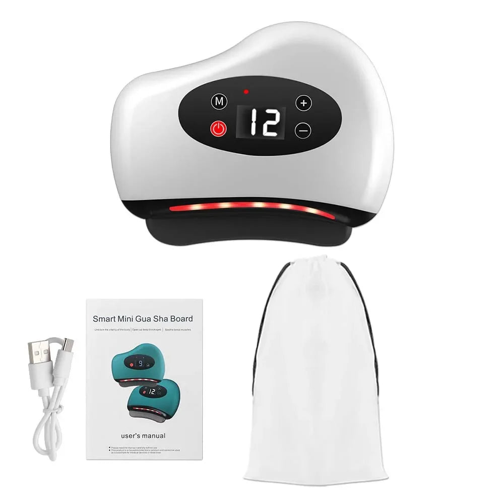 Electric Guasha Massager with Heating & Vibration