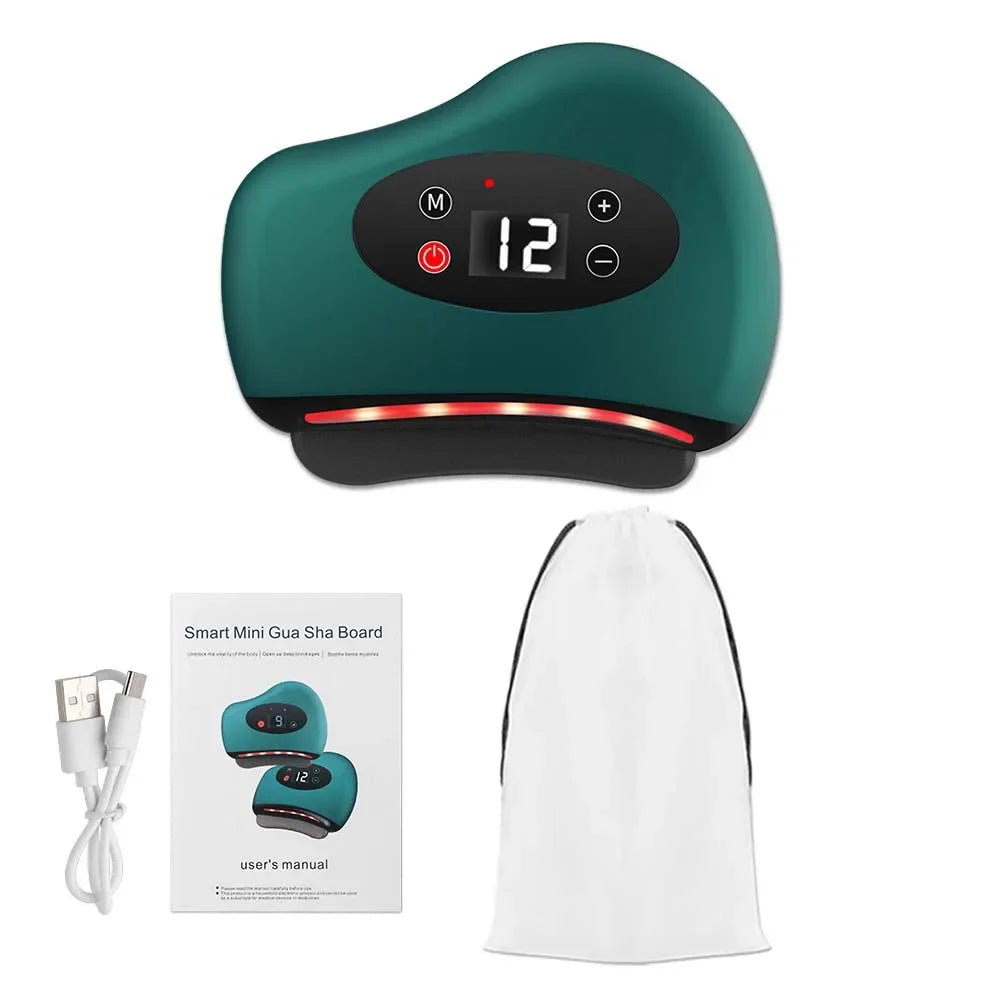 Electric Guasha Massager with Heating & Vibration