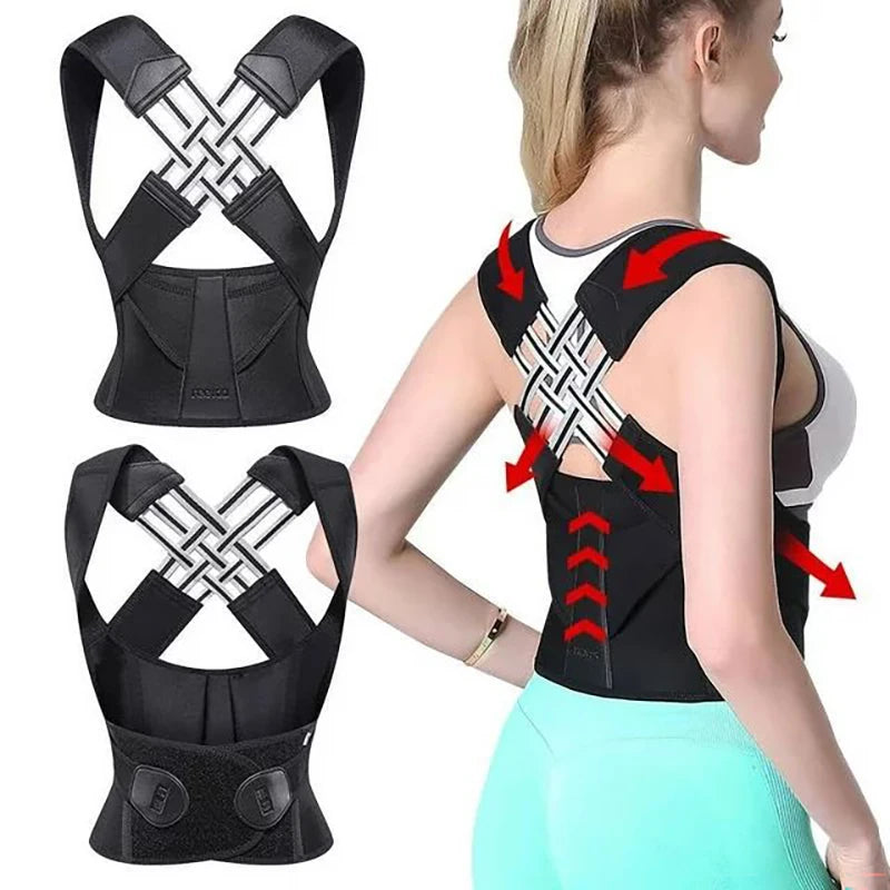 Adjustable Back Brace & Posture Corrector for Men and Women