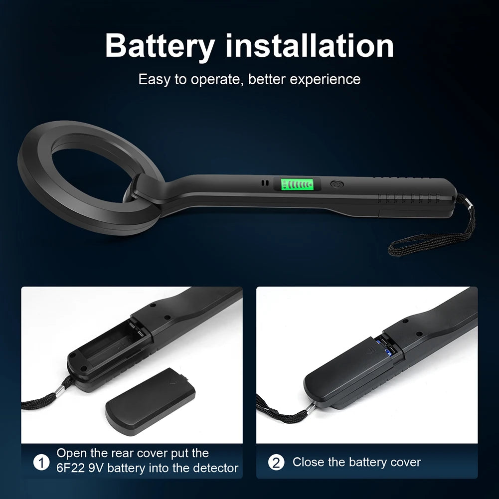 360° Handheld Metal Detector for Gold & Silver